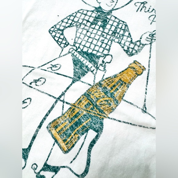 NWT- The Laundry Room x Coca Cola Revolve Thirsty Partner Graphic Ringer Tee - Picture 5 of 11